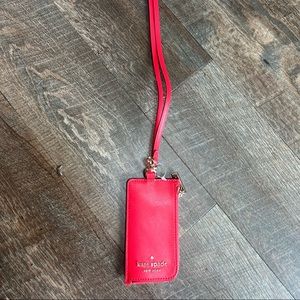 Kate Spade card case lanyard